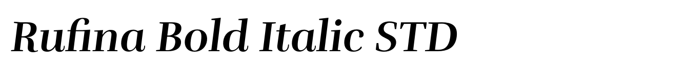 Rufina Bold Italic STD